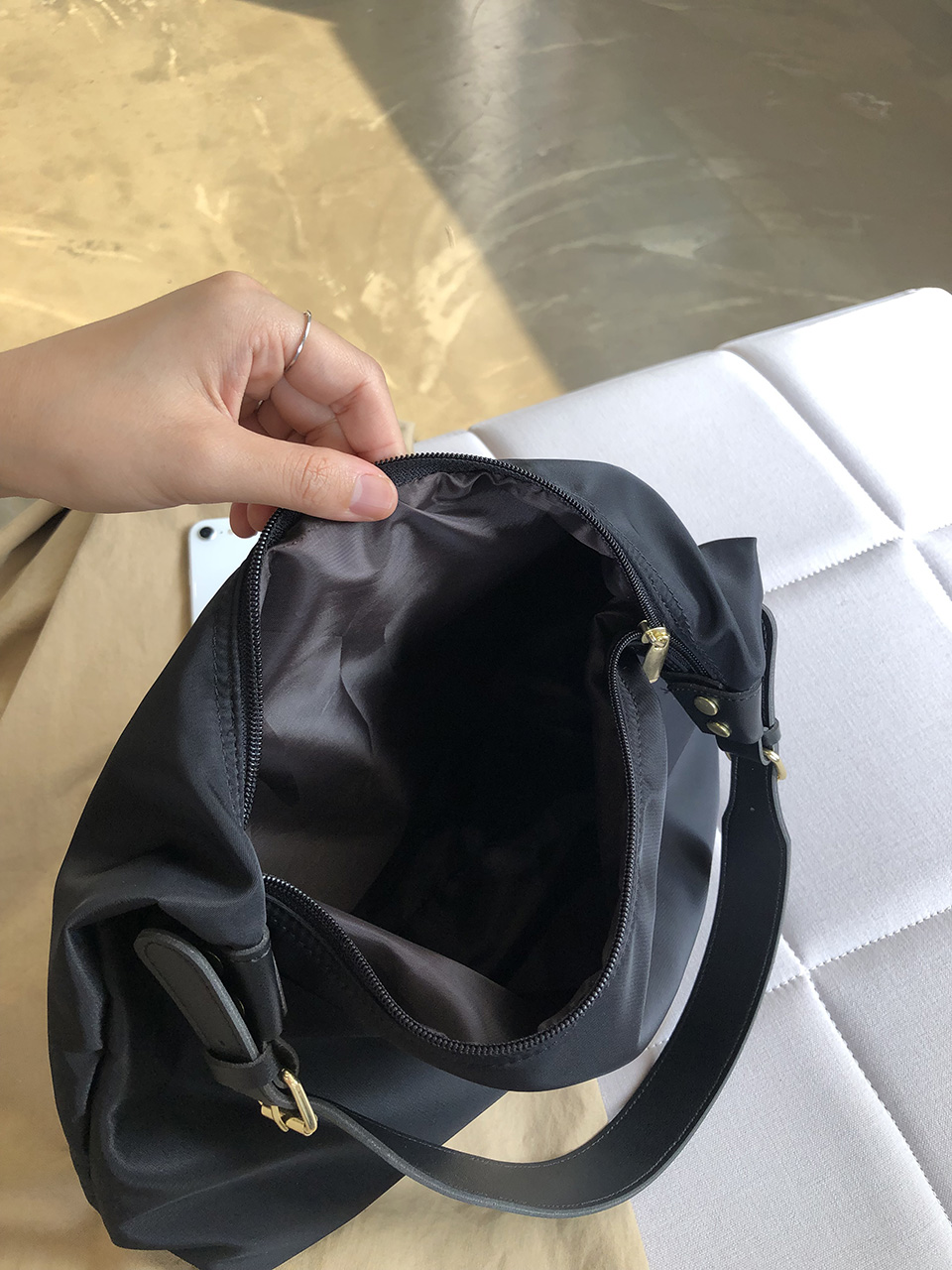 [Waterproof] Shoulder Eco Bag (3 colors)