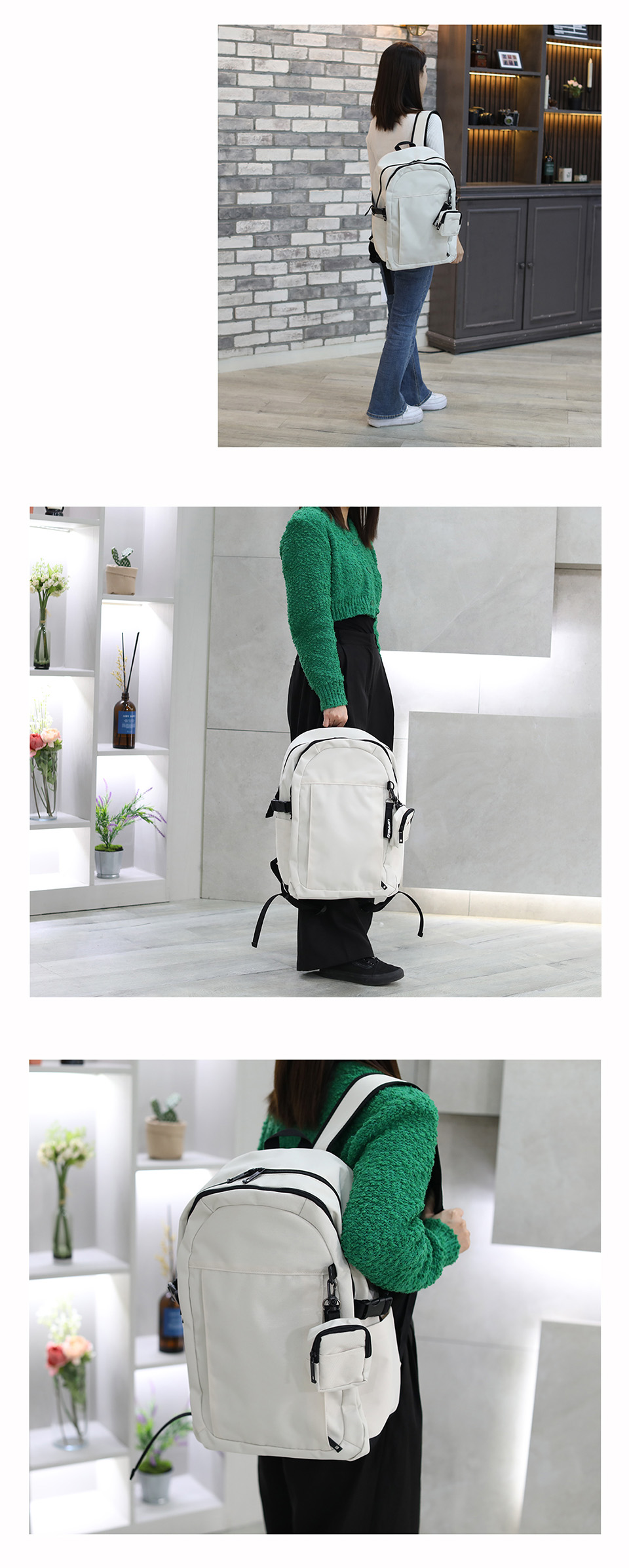 [Unisex] Bertie Keyring Pouch Casual Backpack Rucksack