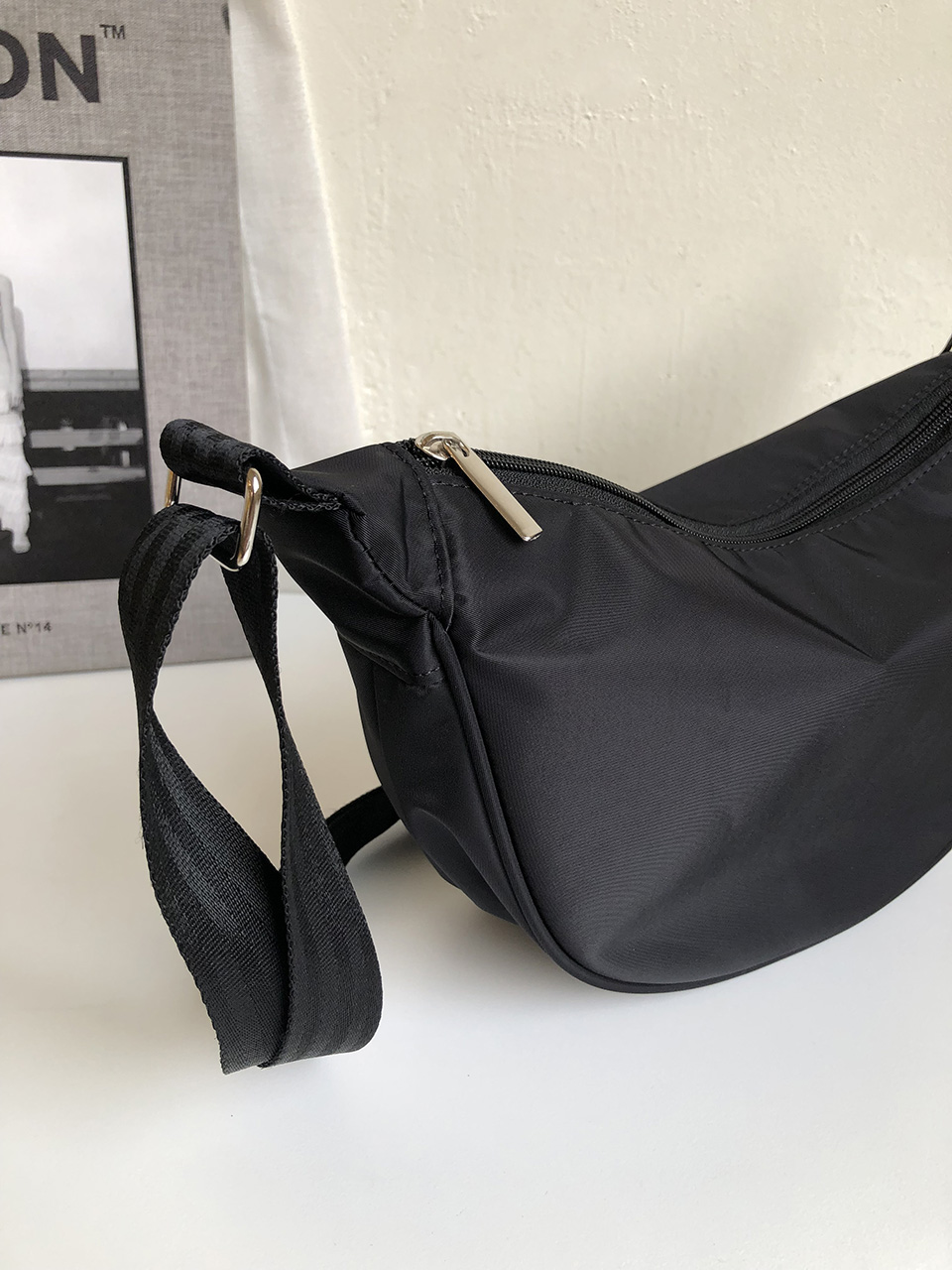 Nylon crossbody bag
