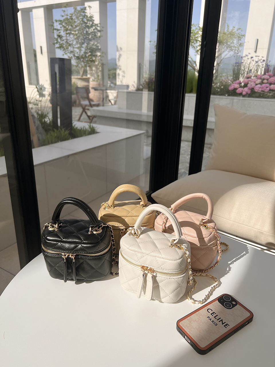Mini Quilted Chain Crossbody Bag (4 colors)