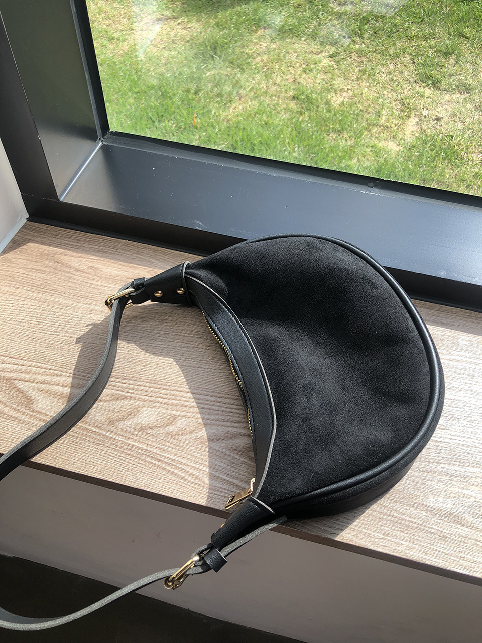 Suede Mini Two-Strap Shoulder Bag
