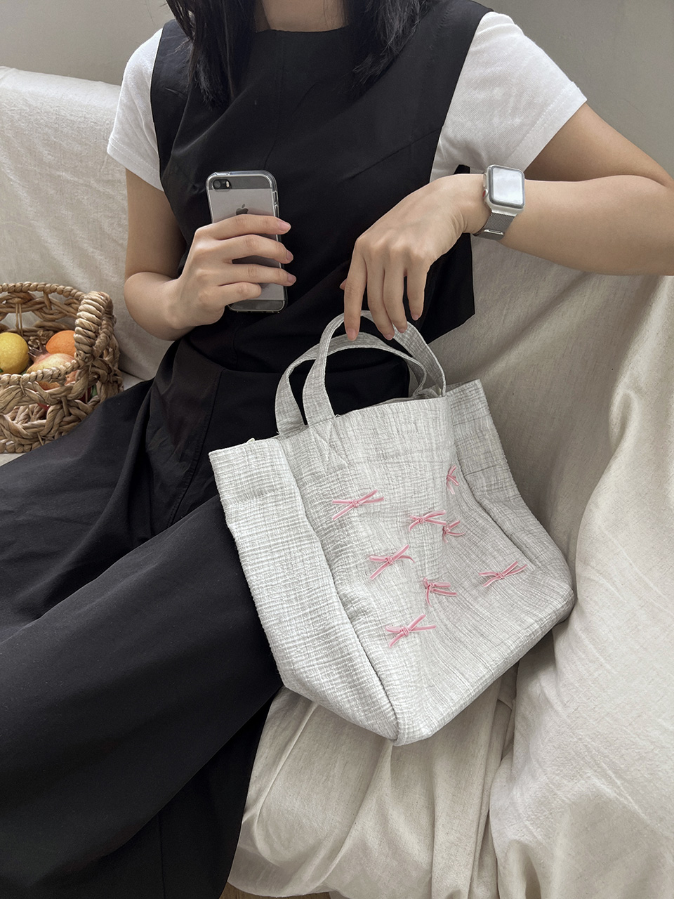 Ribbon Ballet Core Tote Bag