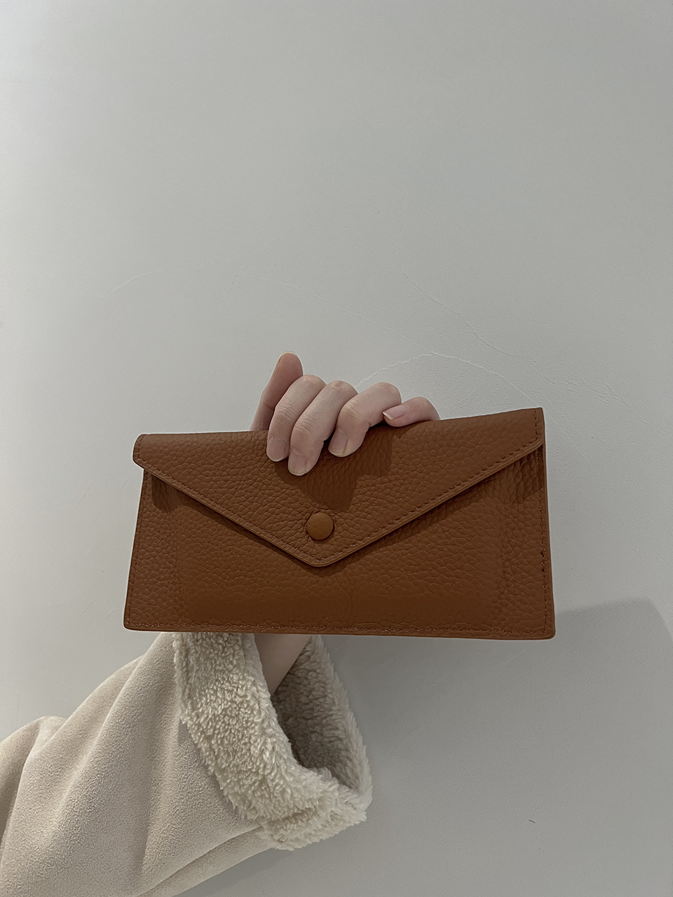 Leather slim card case