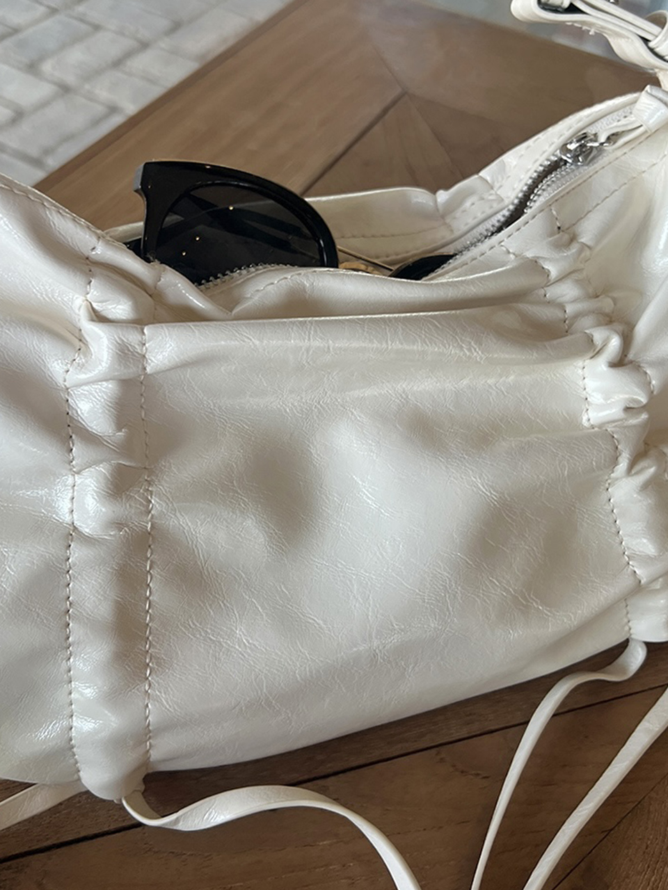 Ribbon Shirring Ballet Core Shoulder Bag (4 colors)