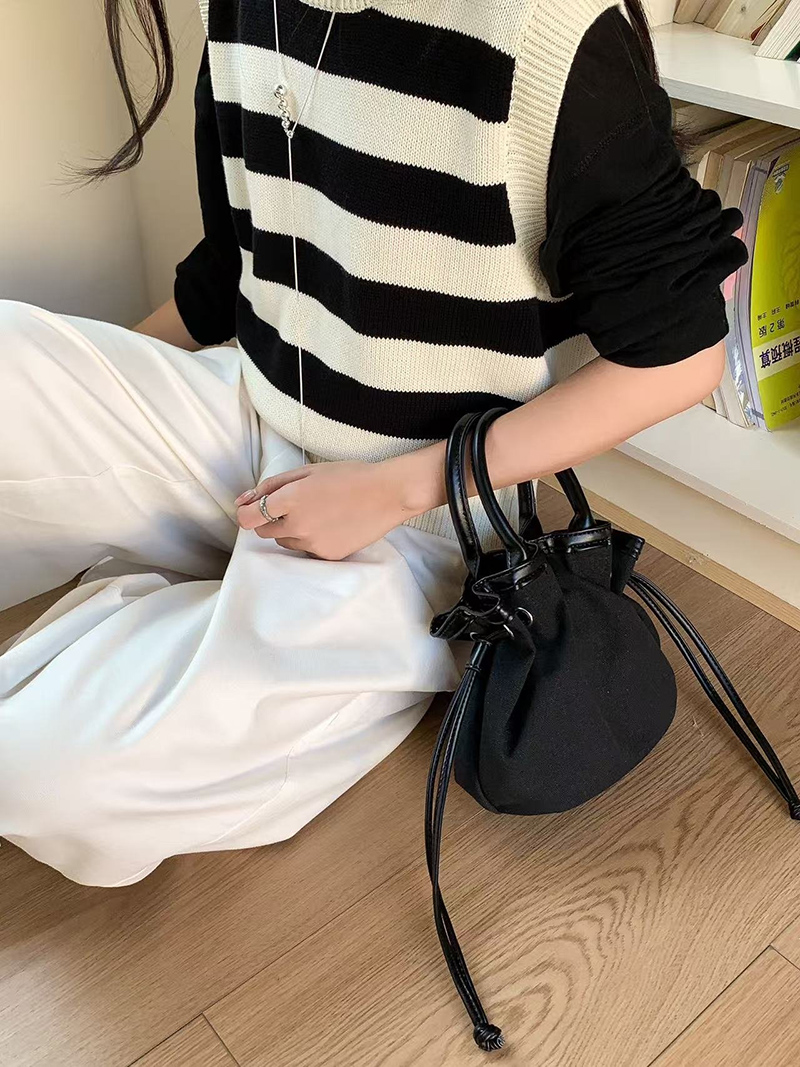 Canvas bag pouch set