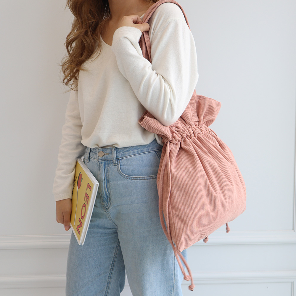 Corduroy Big Shoulder Eco Bag
