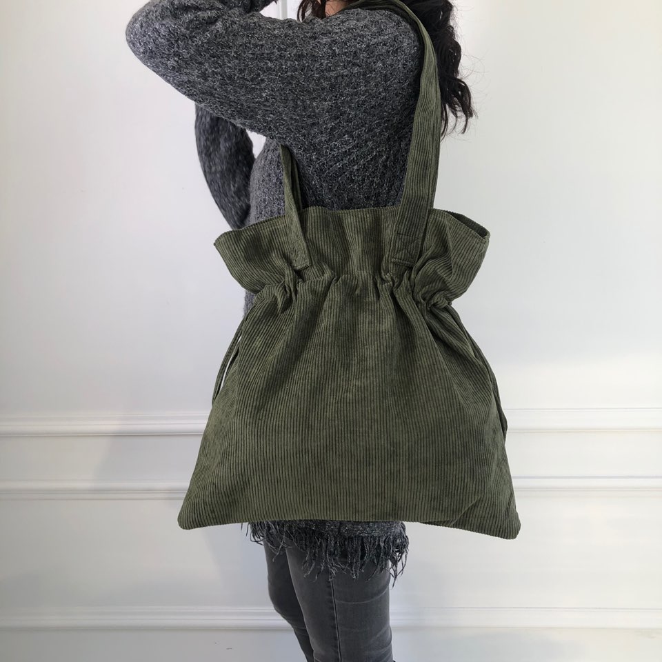 Corduroy Big Shoulder Eco Bag