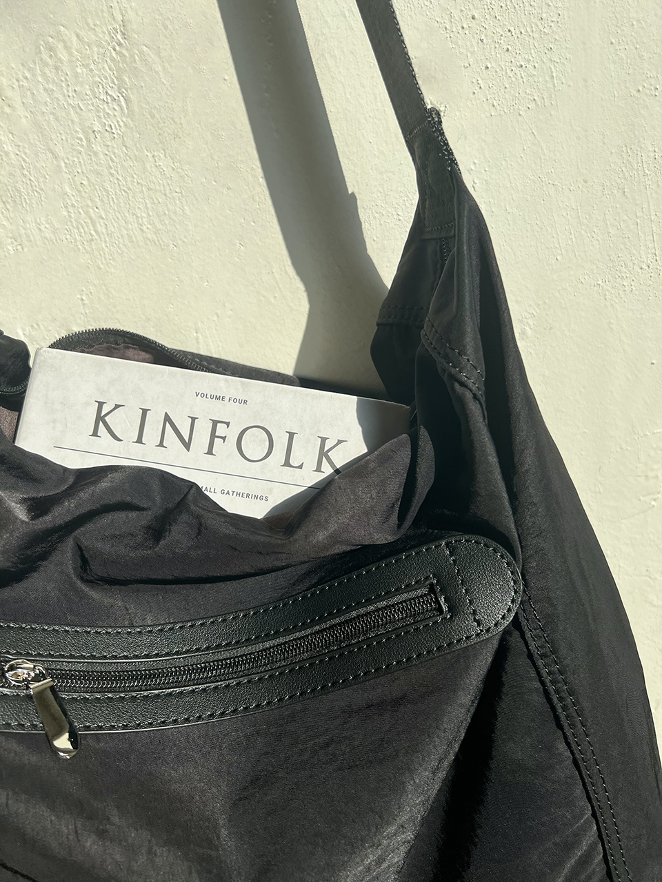 Nylon Zipper Big Cloth Eco Bag (4 colors)