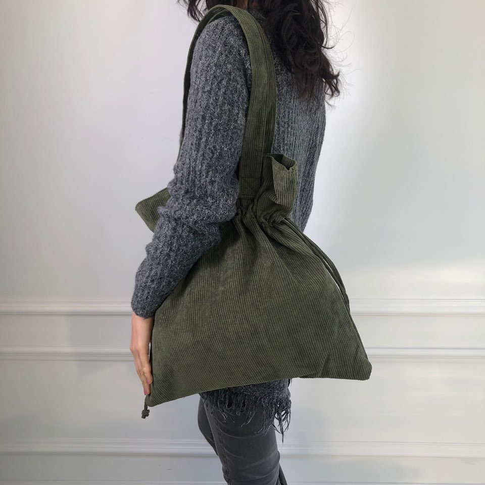 Corduroy Big Shoulder Eco Bag