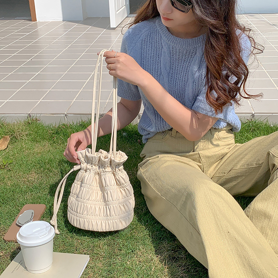 Lauren Fritz Shirring Shoulder Bag