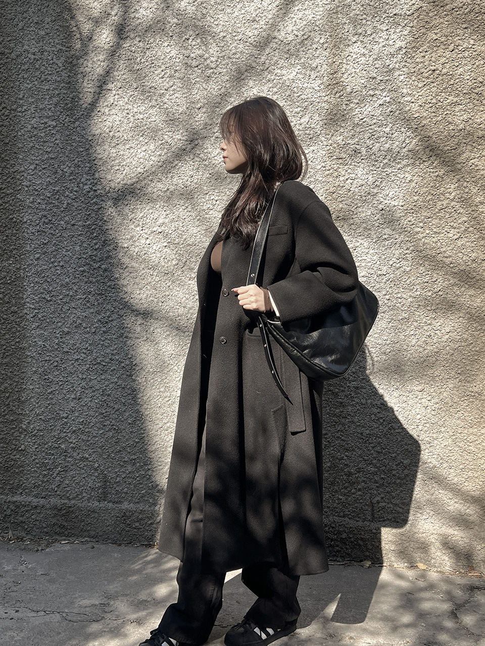 Leather Square Cross Hobo Bag