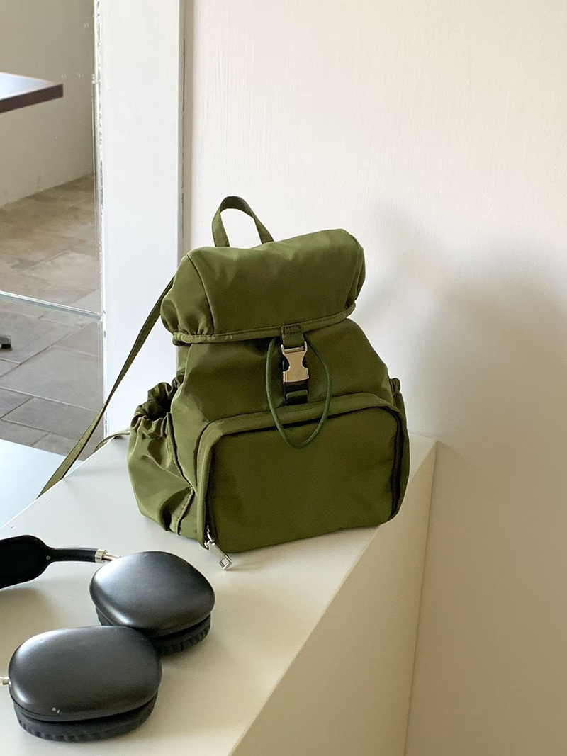 Casual nylon mini backpack
