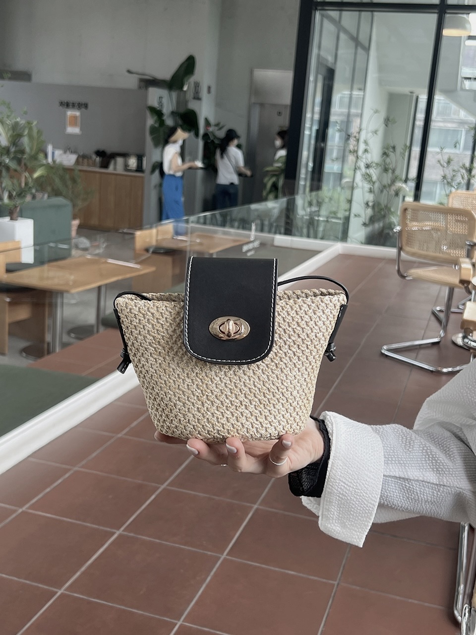 Medium Buckle Flap Mini Crossbody Bag (2 colors)