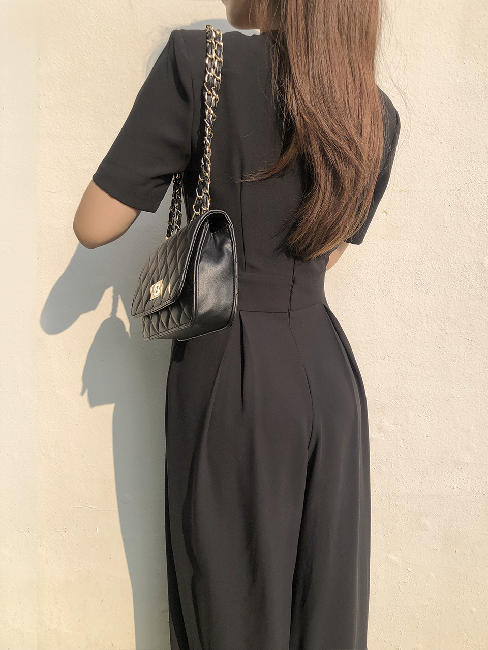 Classic buckle quilted mini chain shoulder bag