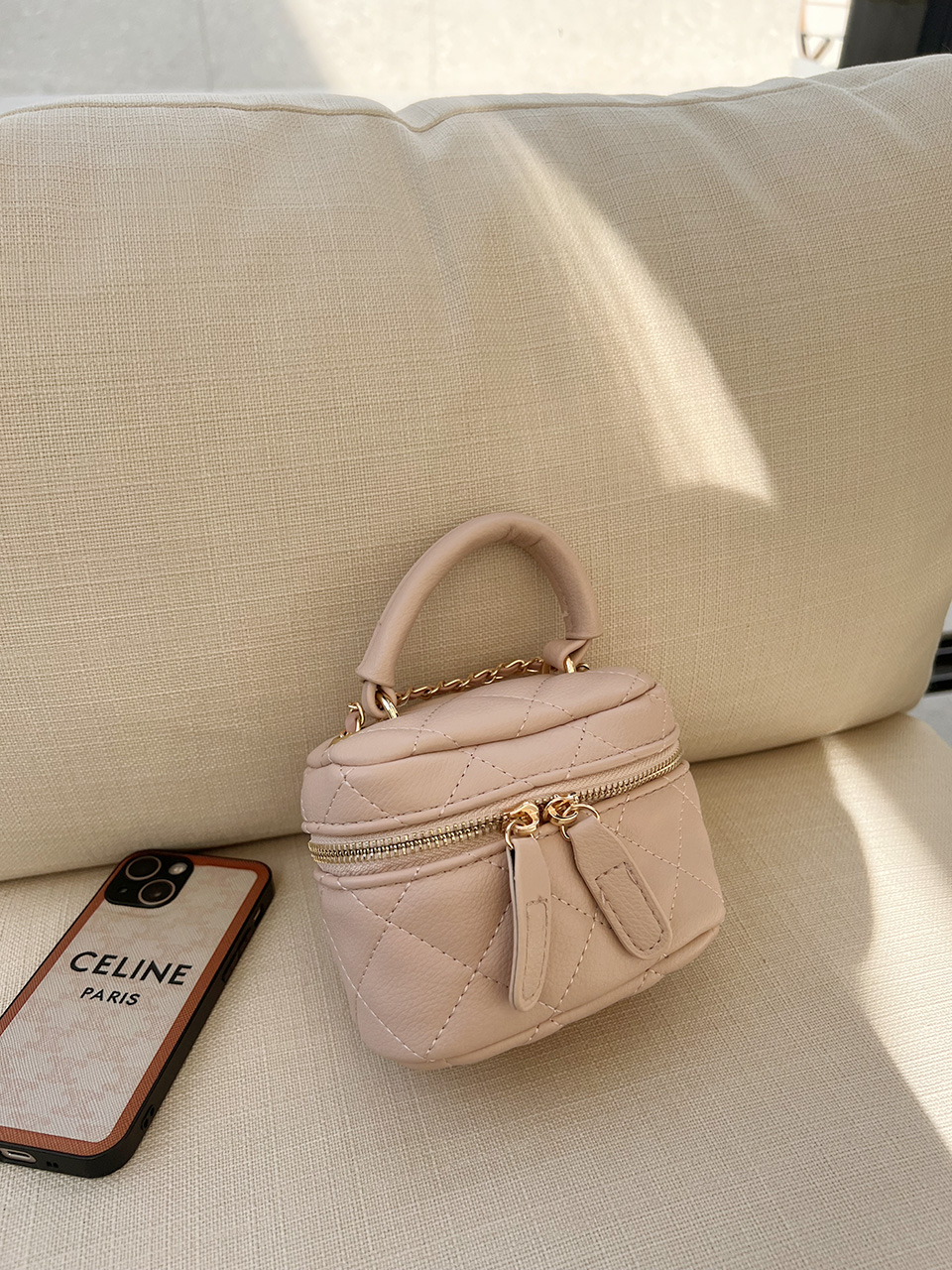 Mini Quilted Chain Crossbody Bag (4 colors)