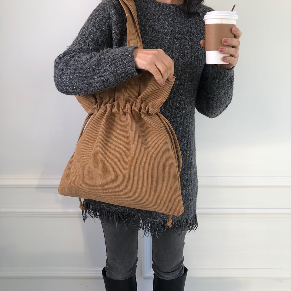 Corduroy Big Shoulder Eco Bag