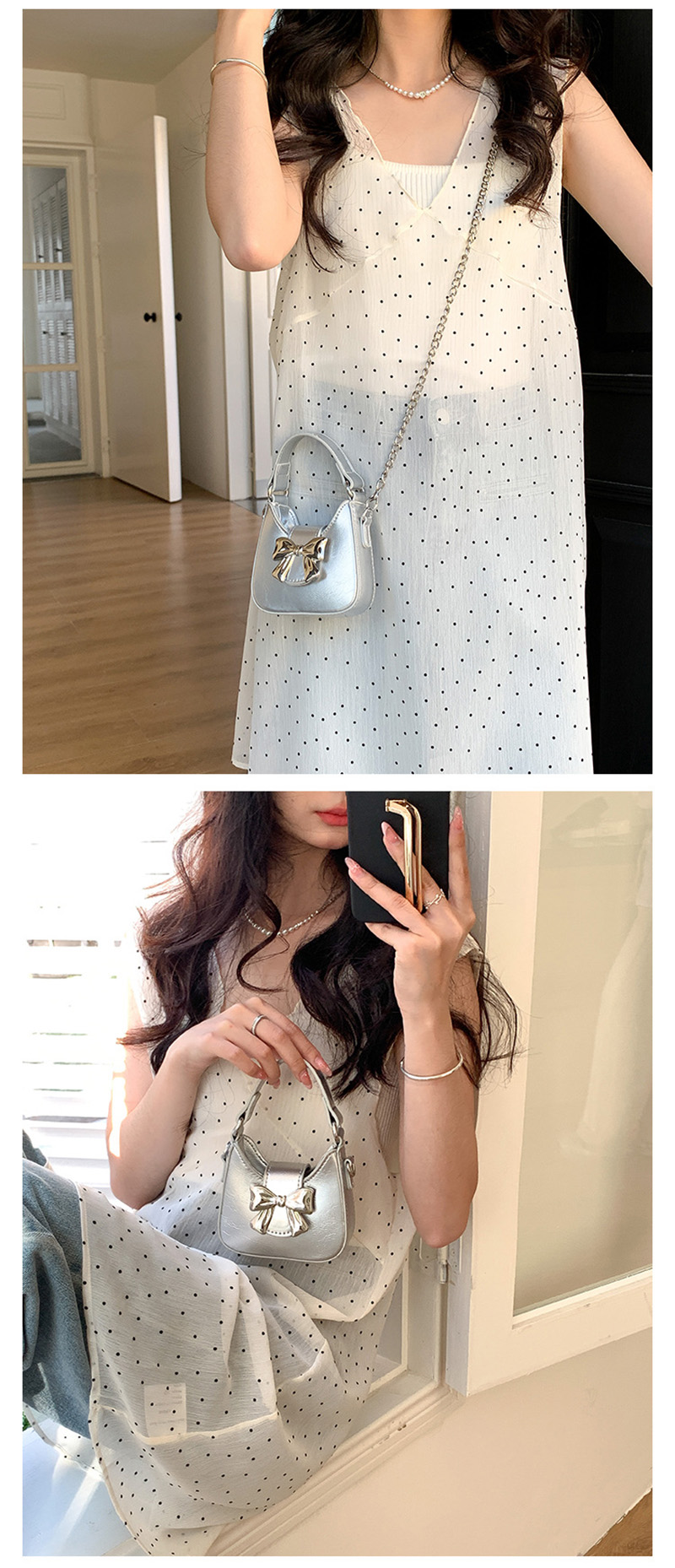 Ribbon Chain Ballet Core Mini Shoulder Bag (5 colors)