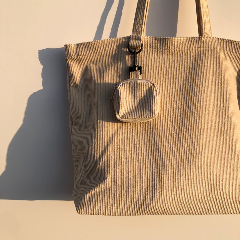 Corduroy eco bag