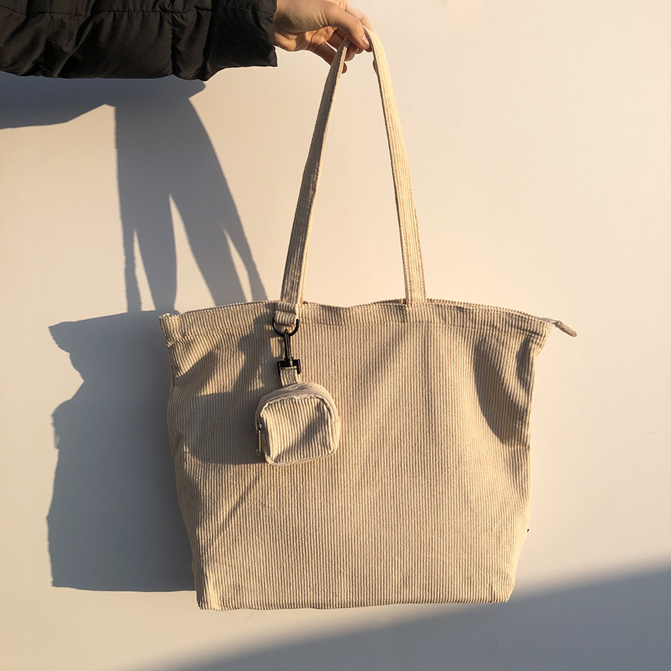 Corduroy eco bag