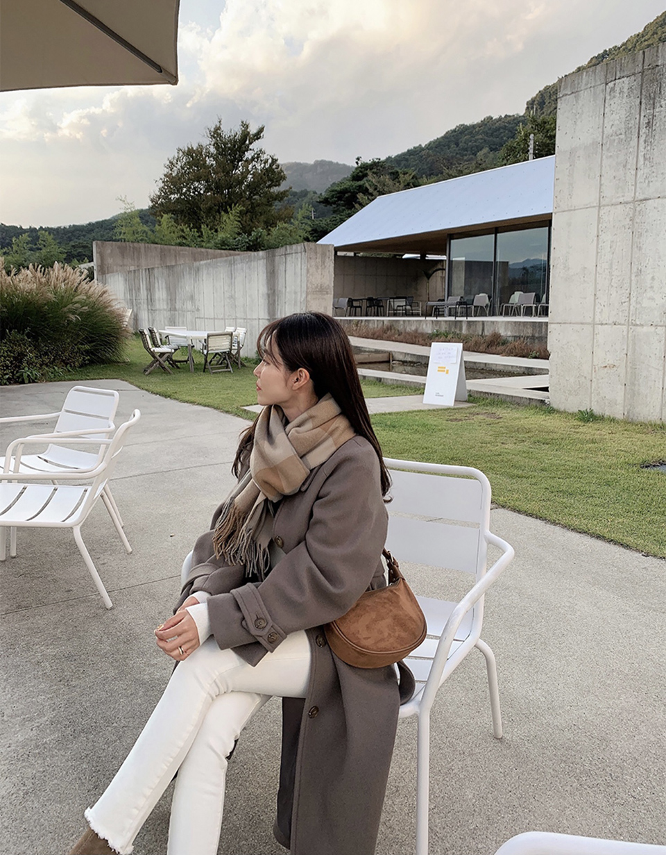 Suede mini shoulder bag
