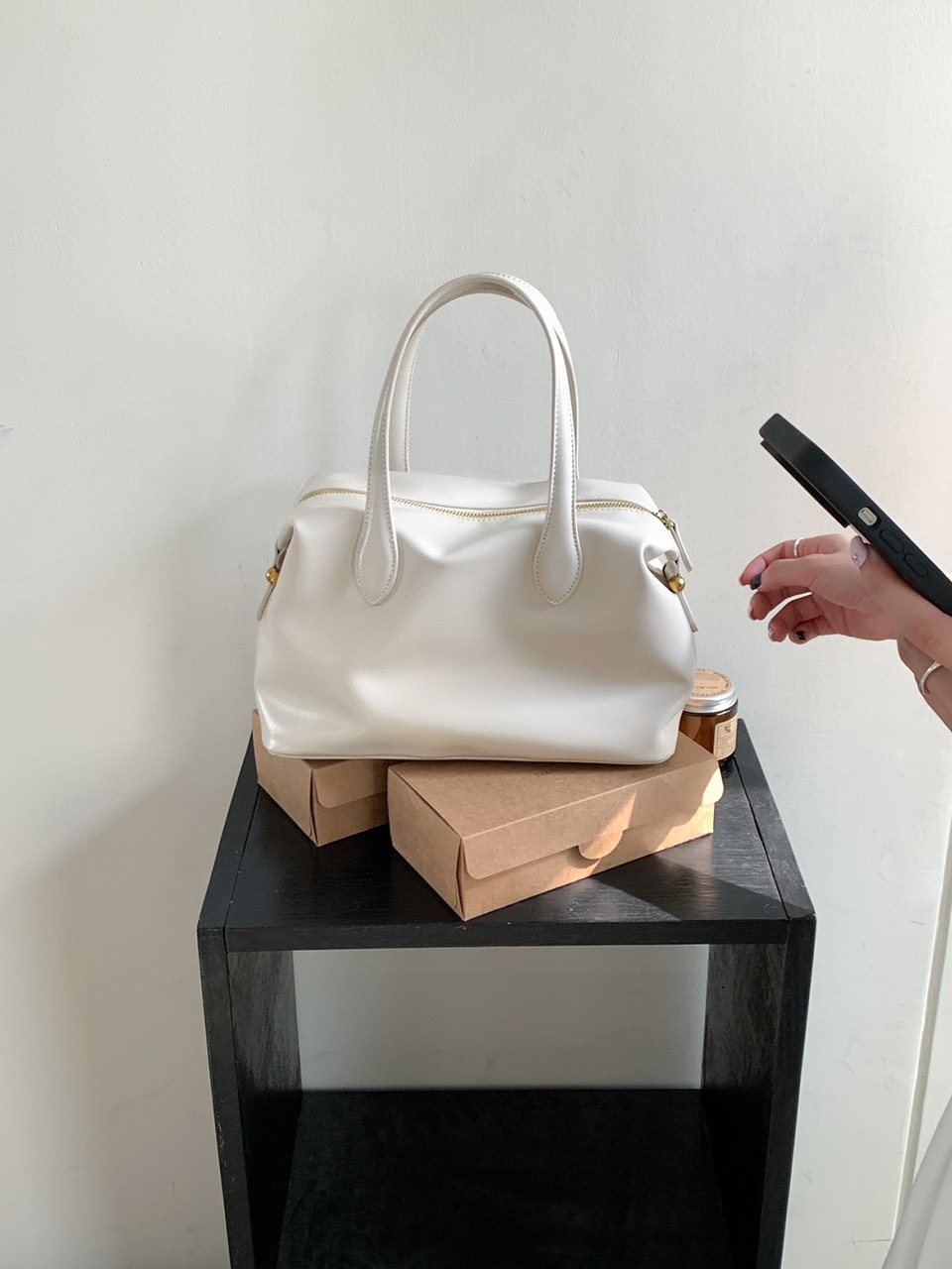 Enamel Square Tote Bag (4 colors)