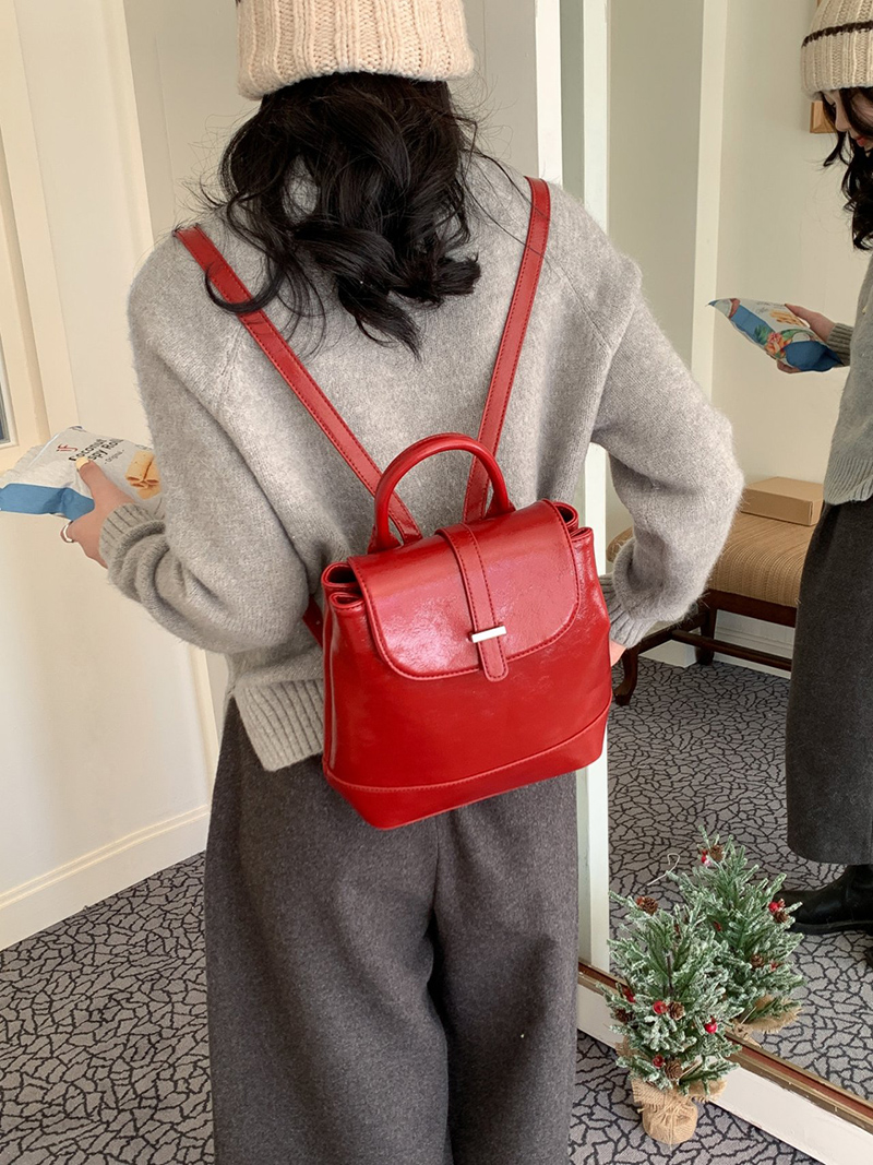 Crack Classic Leather Mini Backpack