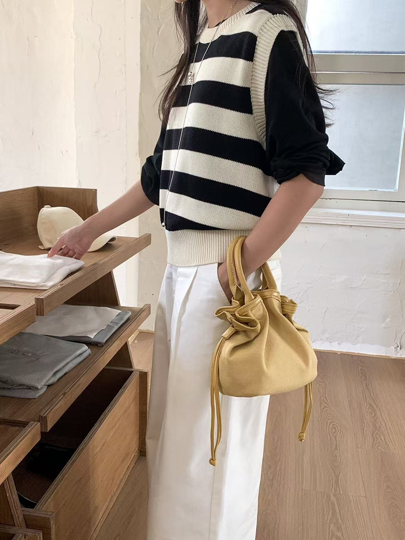 Canvas bag pouch set