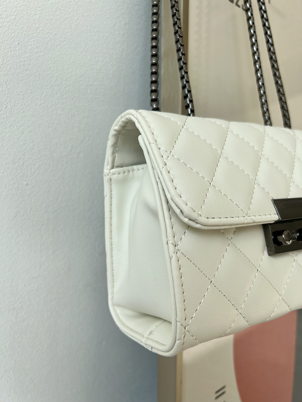 Kate Quilted Square Mini Chain Shoulder Bag