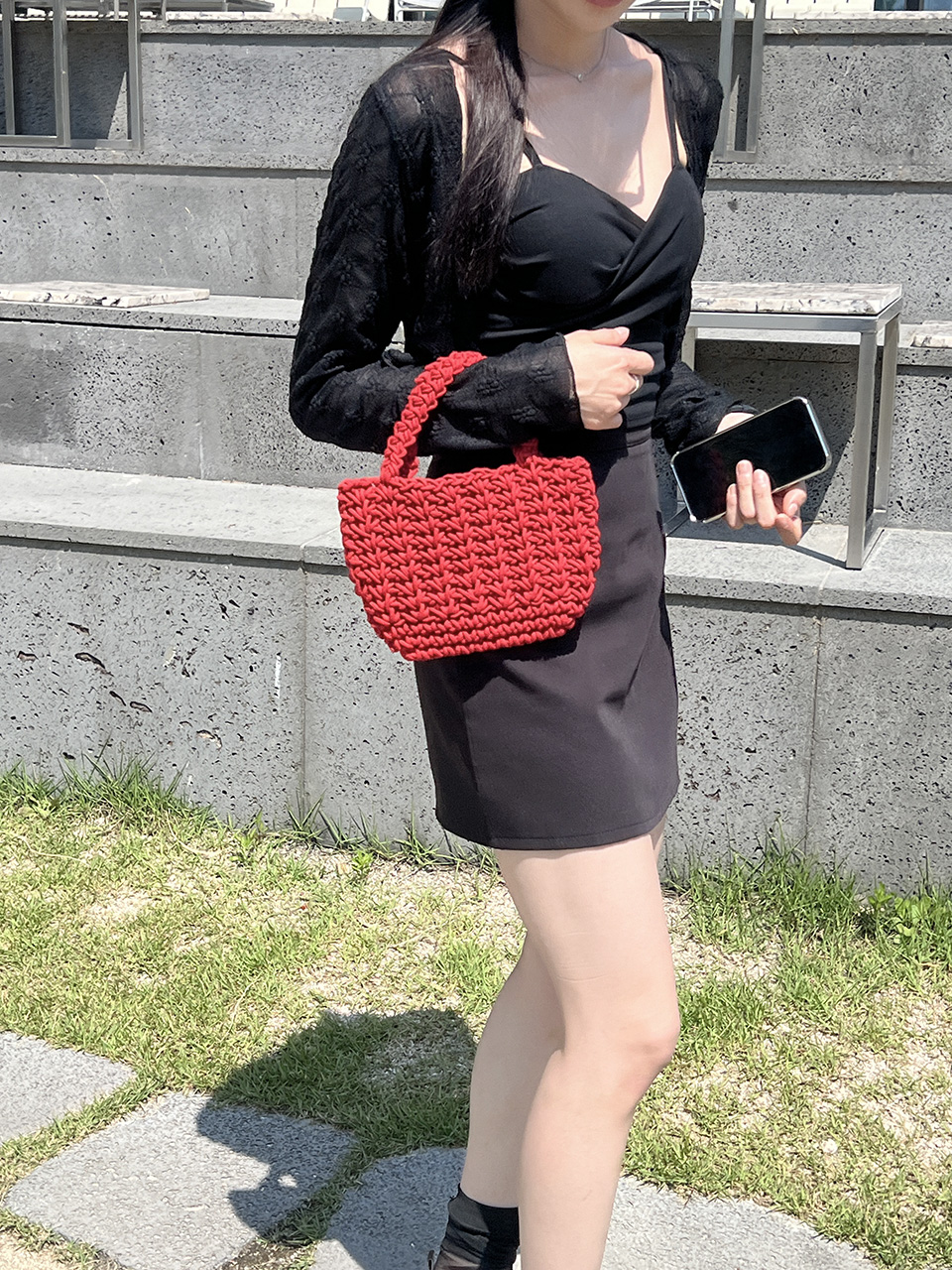 Crochet Mini Tote Bag (6 colors)