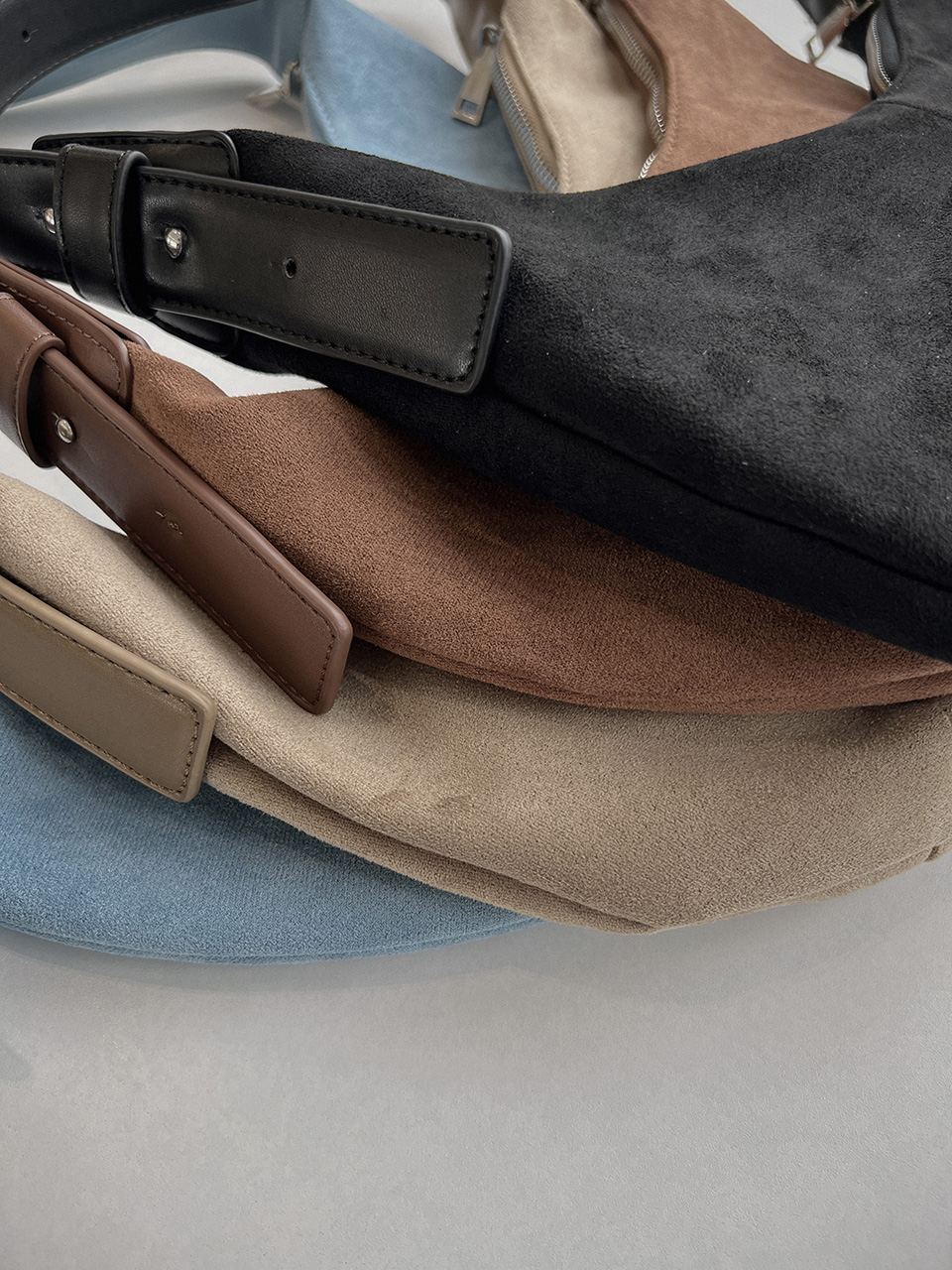Suede Round Tote Bag/Shoulder Bag