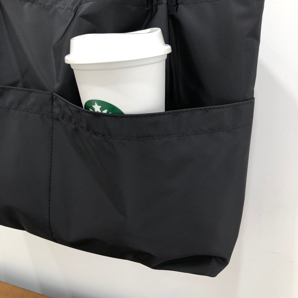 [Waterproof] Twill Two-Pocket Shopper Bag
