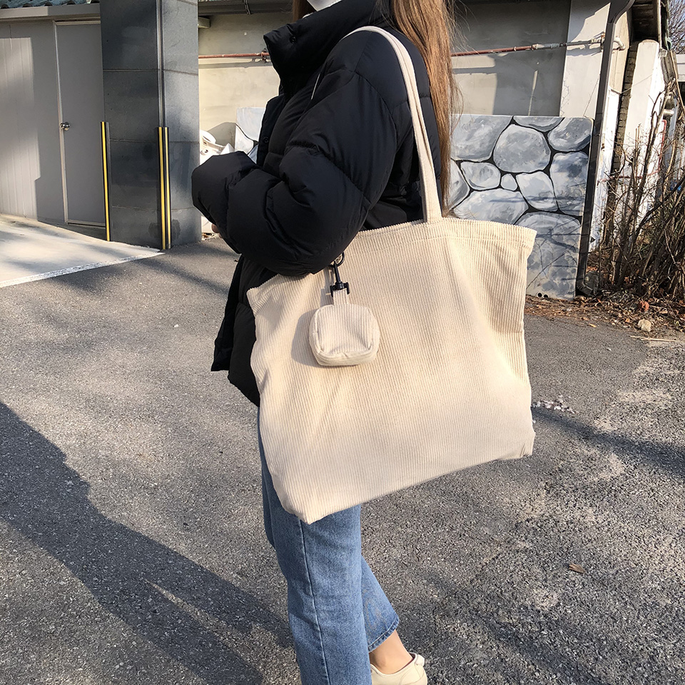 Corduroy eco bag