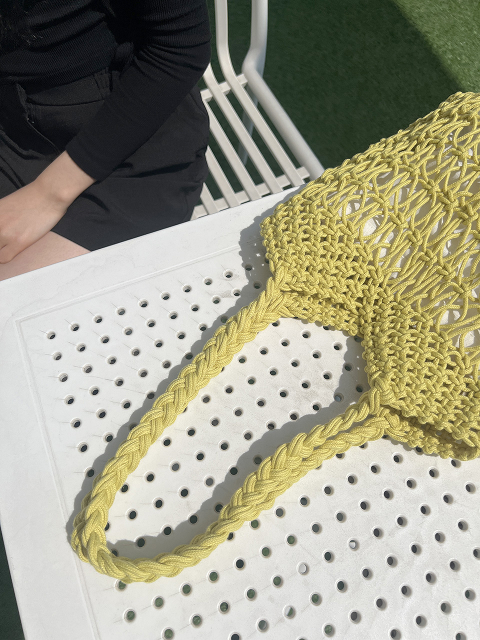 Knitted mesh shoulder bag (5 colors)