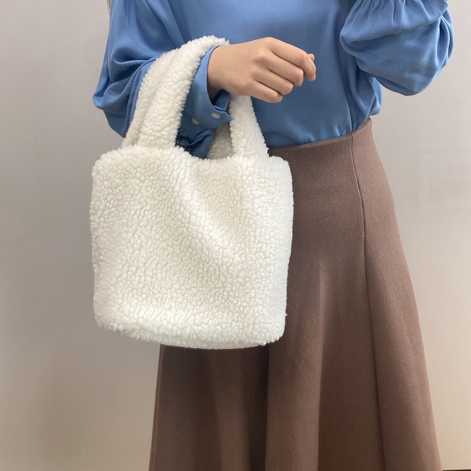 Mini Boa Tote Bag (3 colors)