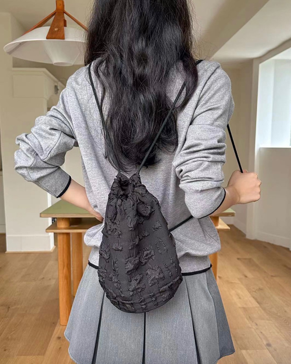 Bubble Lace Quilted Mini Backpack