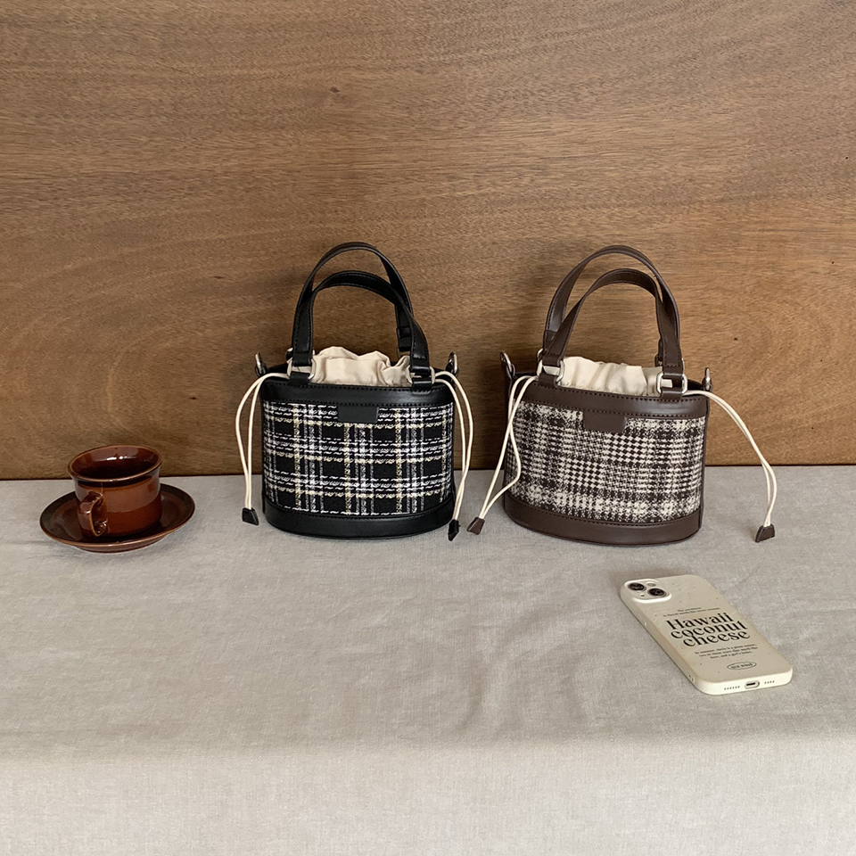 Ofen Classic Check Mini Bucket Bag