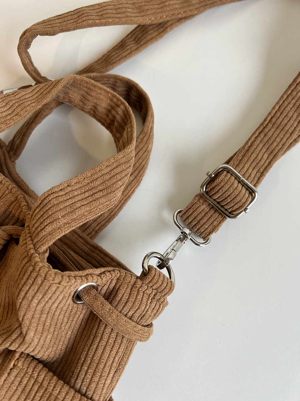 Corduroy Mini Bucket Bag, Bucket Cloth Eco Bag (6 colors)