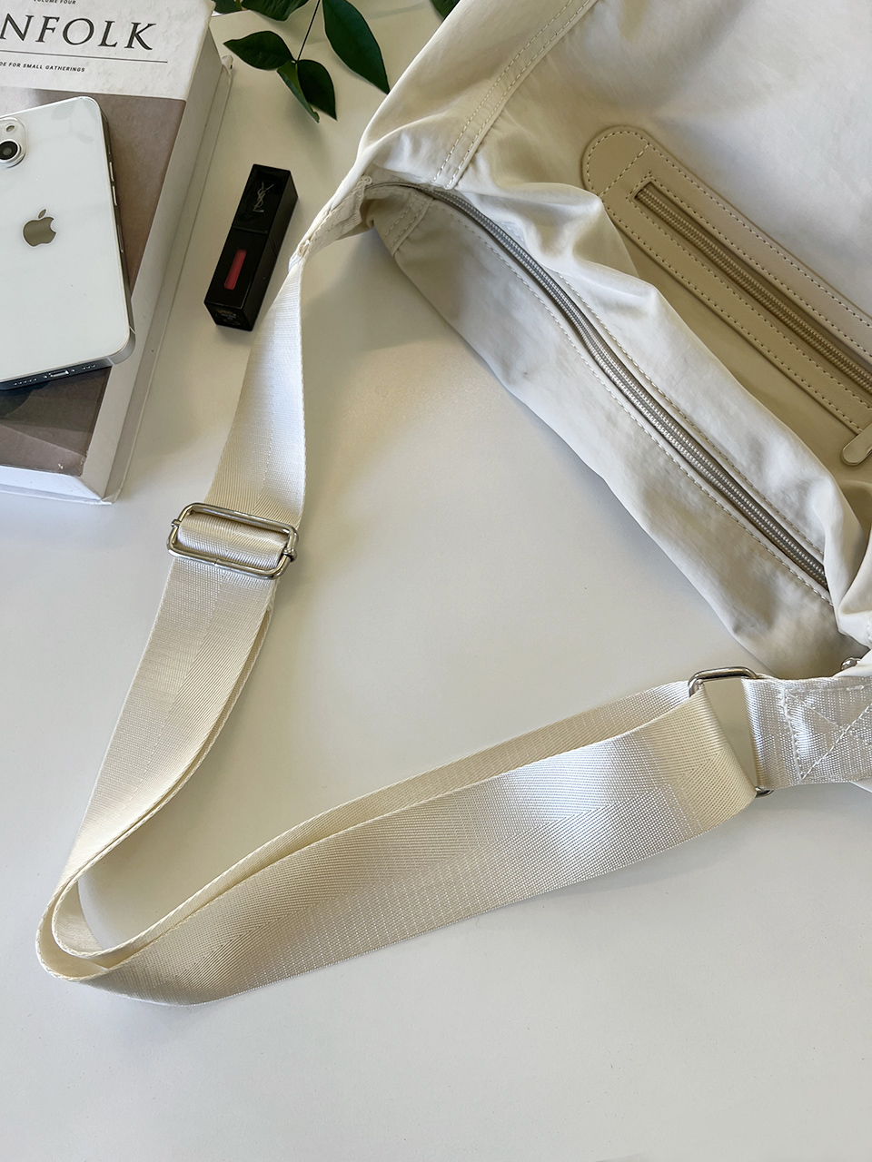 Nylon Zipper Big Cloth Eco Bag (4 colors)