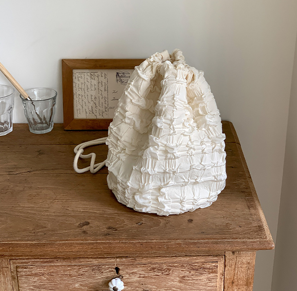 Bubble Lace Quilted Mini Backpack