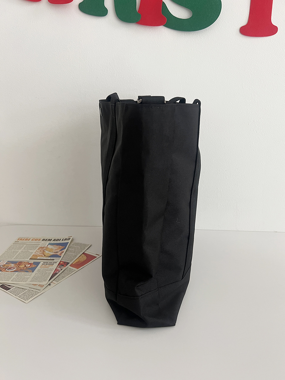 Canvas fabric pocket large cross eco bag