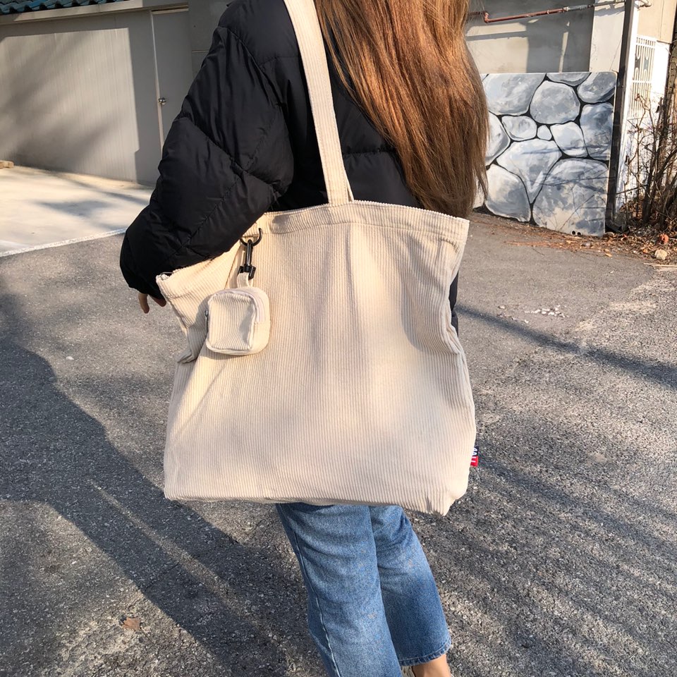 Corduroy eco bag