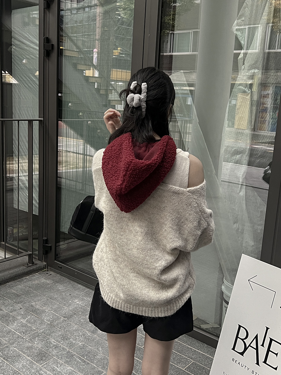 Fleece-lined balaclava/earmuffs