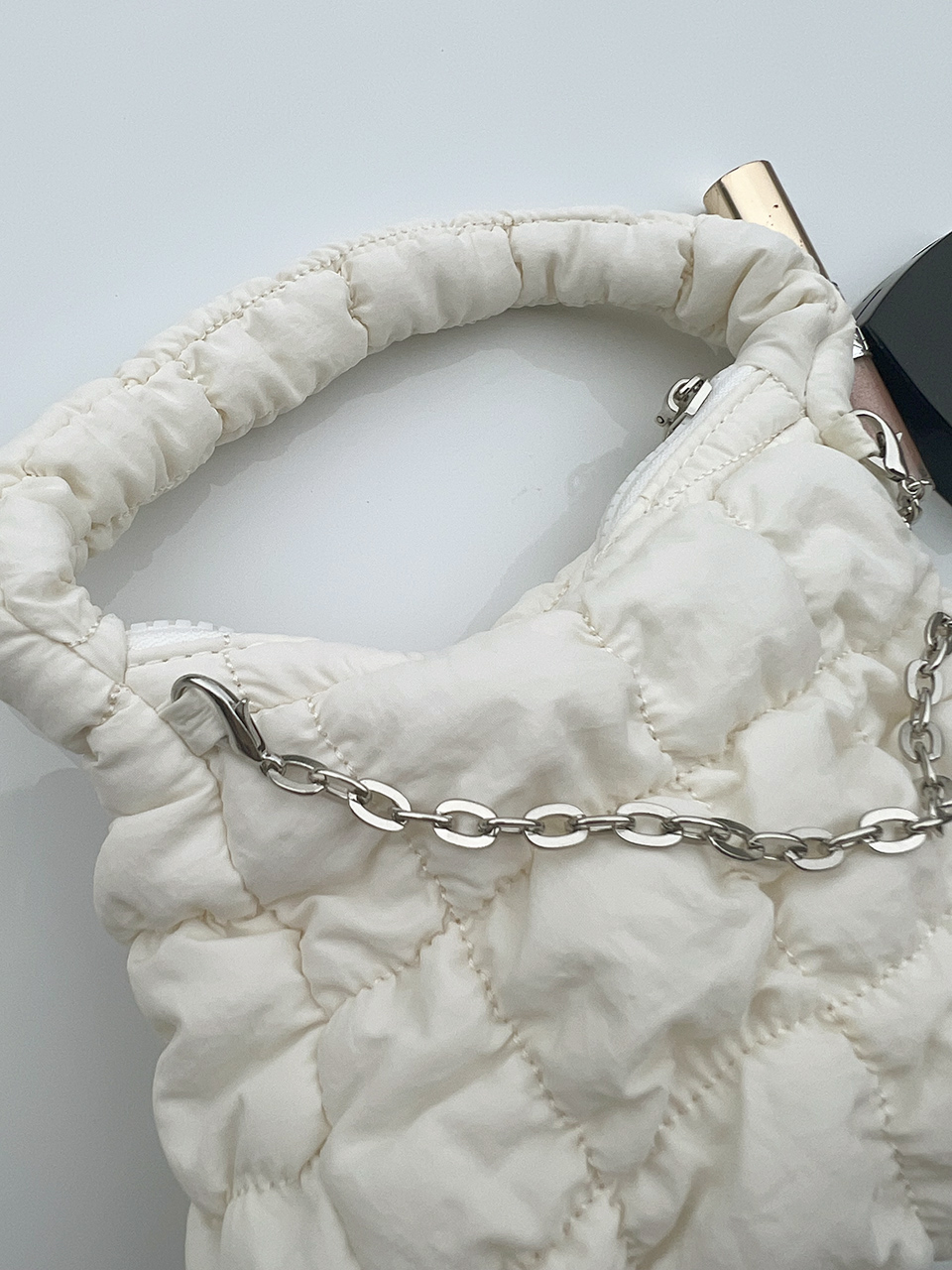 Twoyou Quilted Chain Mini Tote Bag