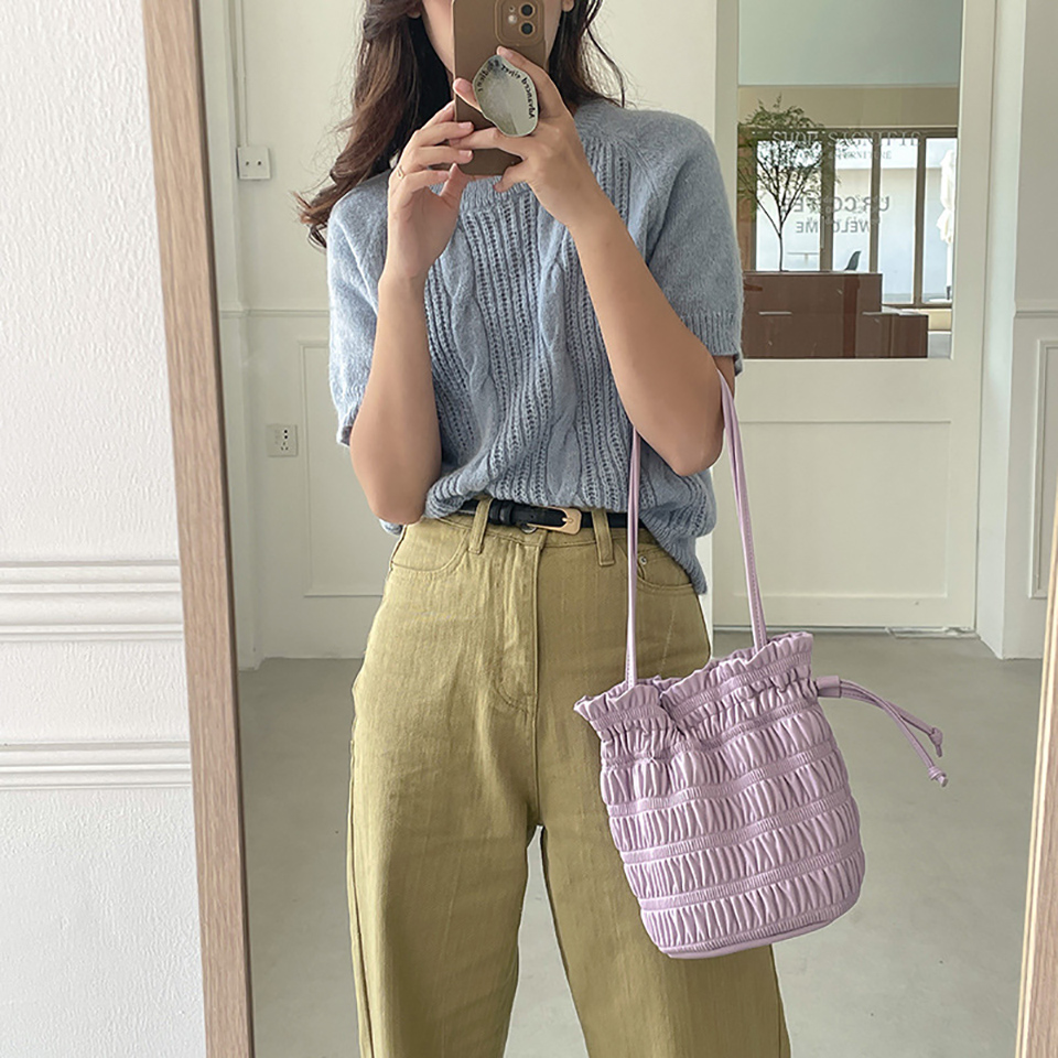 Lauren Fritz Shirring Shoulder Bag