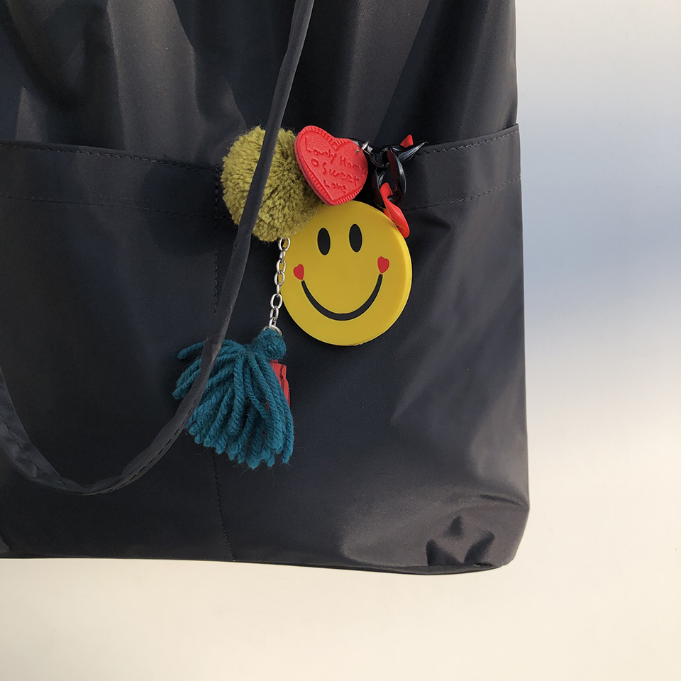 Button 2-pocket plain eco bag