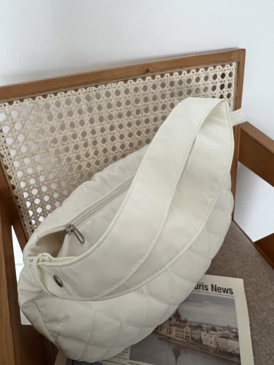 Quilted Down Shoulder Bag (4 colors)
