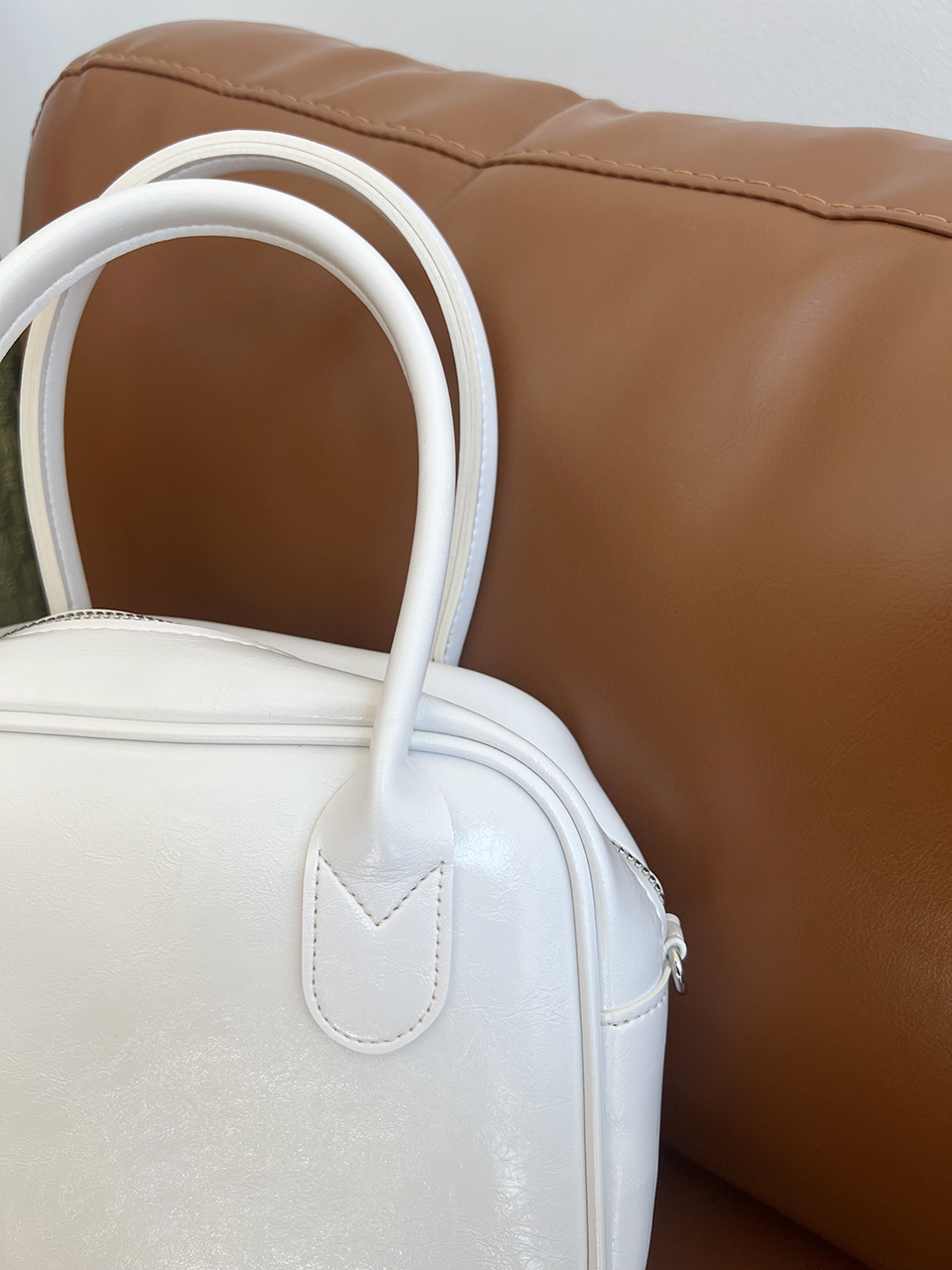 Tammy Square Silver 2-Way Tote Bag
