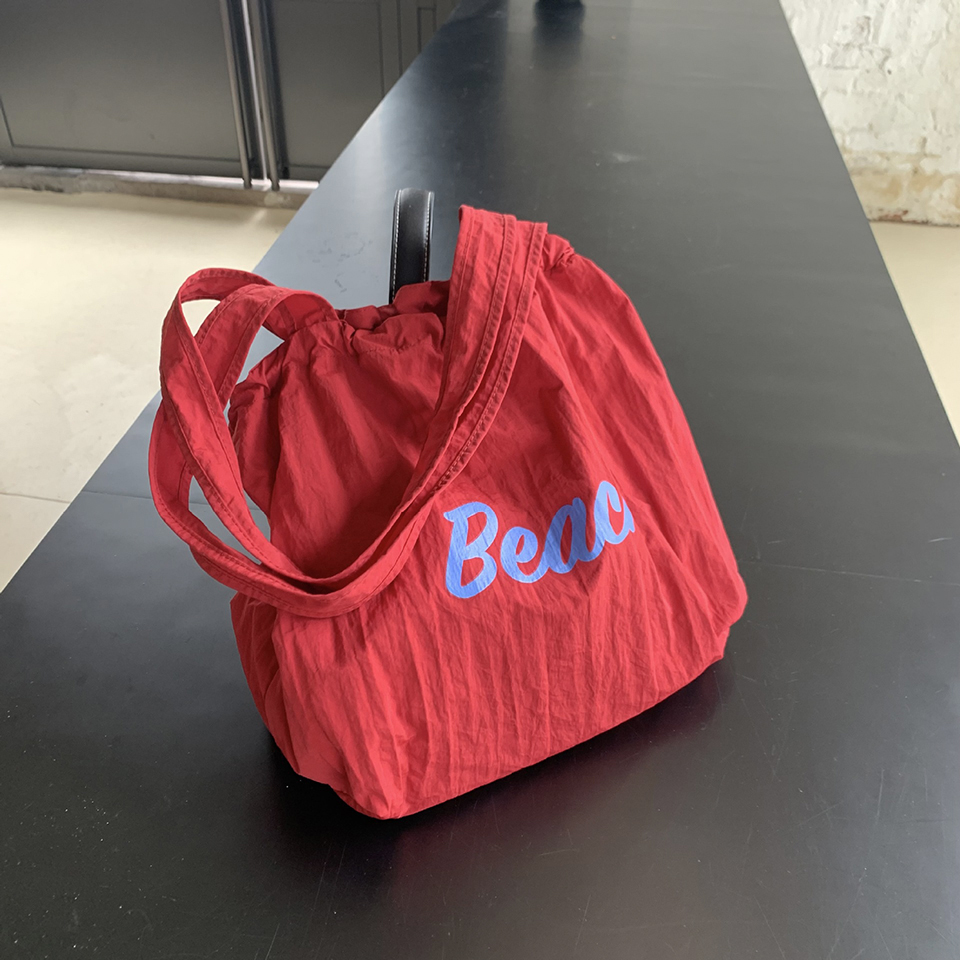 [Nylon] Lettering String Eco Bag (5 colors)