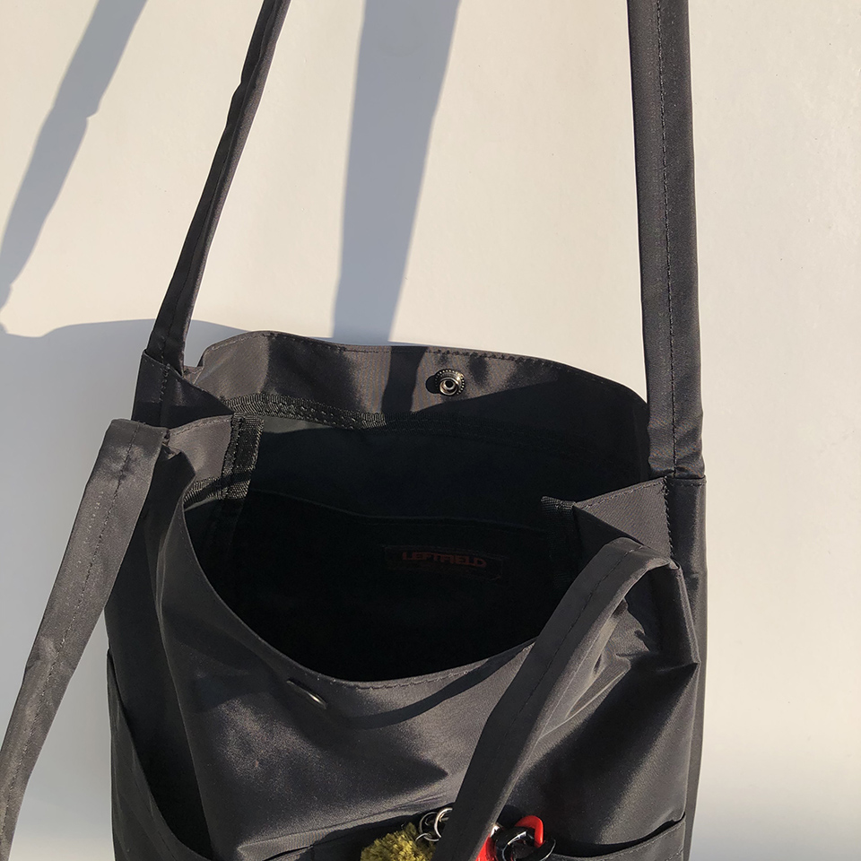 Button 2-pocket plain eco bag
