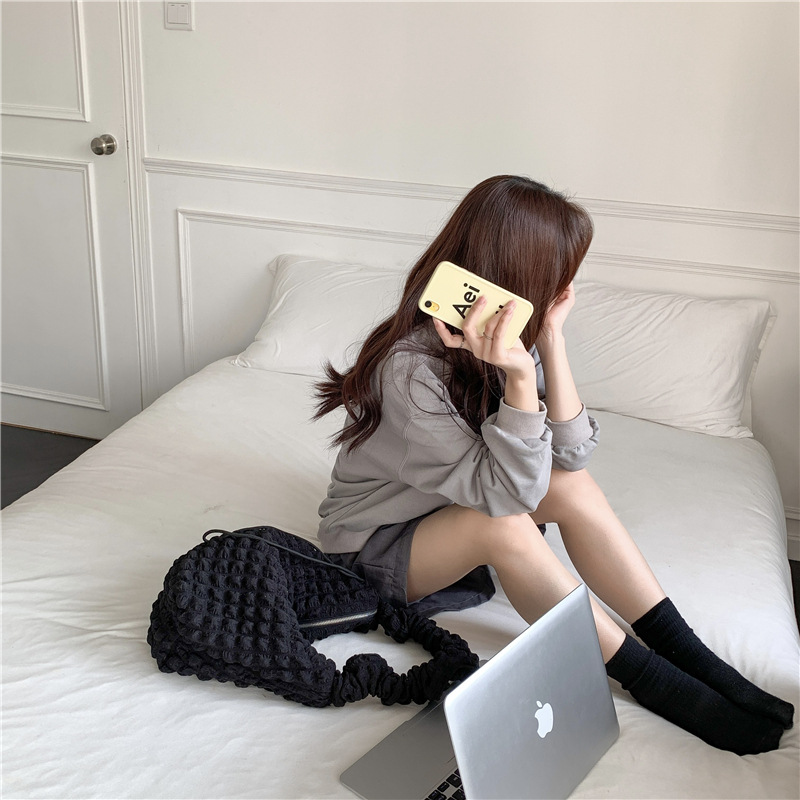Bubble Quilted Shoulder Bag
